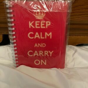 keep calm & carry on small notebookk